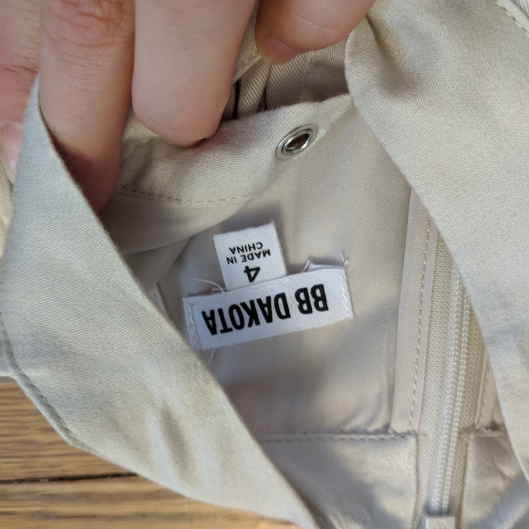 BB Dakota Women's Charlize Lace Up Striped Dress - Picture 8 of 8